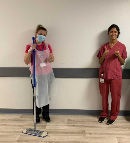 This is Maria (left) and Aisha (right)