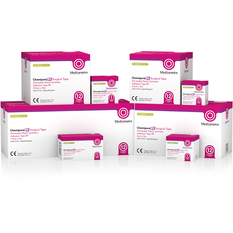 Chemipore-PE – Permeable Plastic Synthetic Adhesive Tape BP