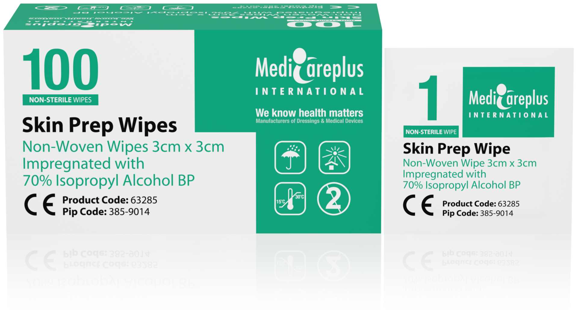 Medicareplus Skin Prep Alcohol Wipes 100s