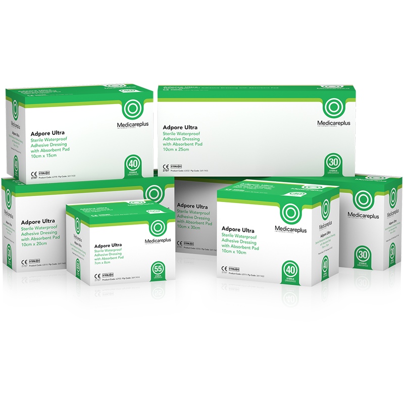 Adpore Ultra - Sterile Vapour-Permeable Adhesive Film Dressing with Absorbent Pad