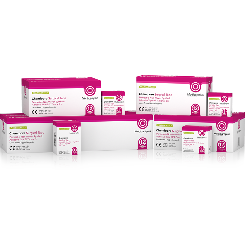 Chemipore – Permeable, Non-Woven Synthetic Adhesive Tape BP