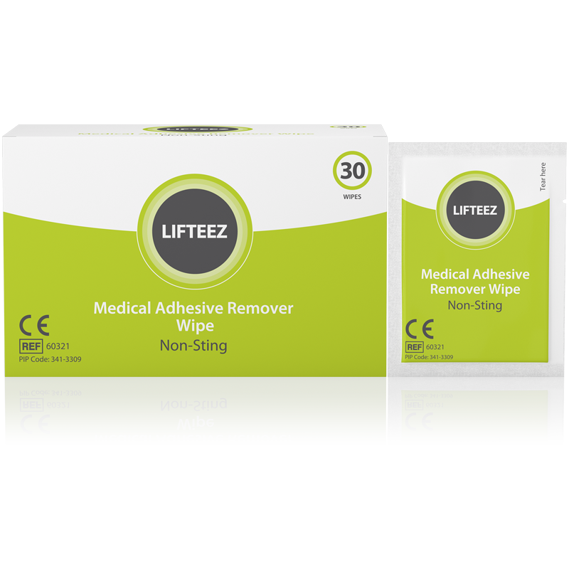 Lifteez Non-Sting Adhesive Remover Wipes 30 Pack