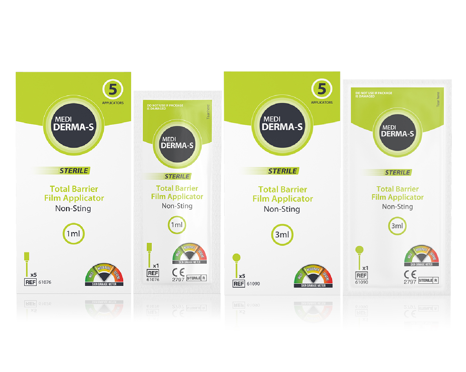 Medi Derma-S Total Barrier Film Sterile Applicators